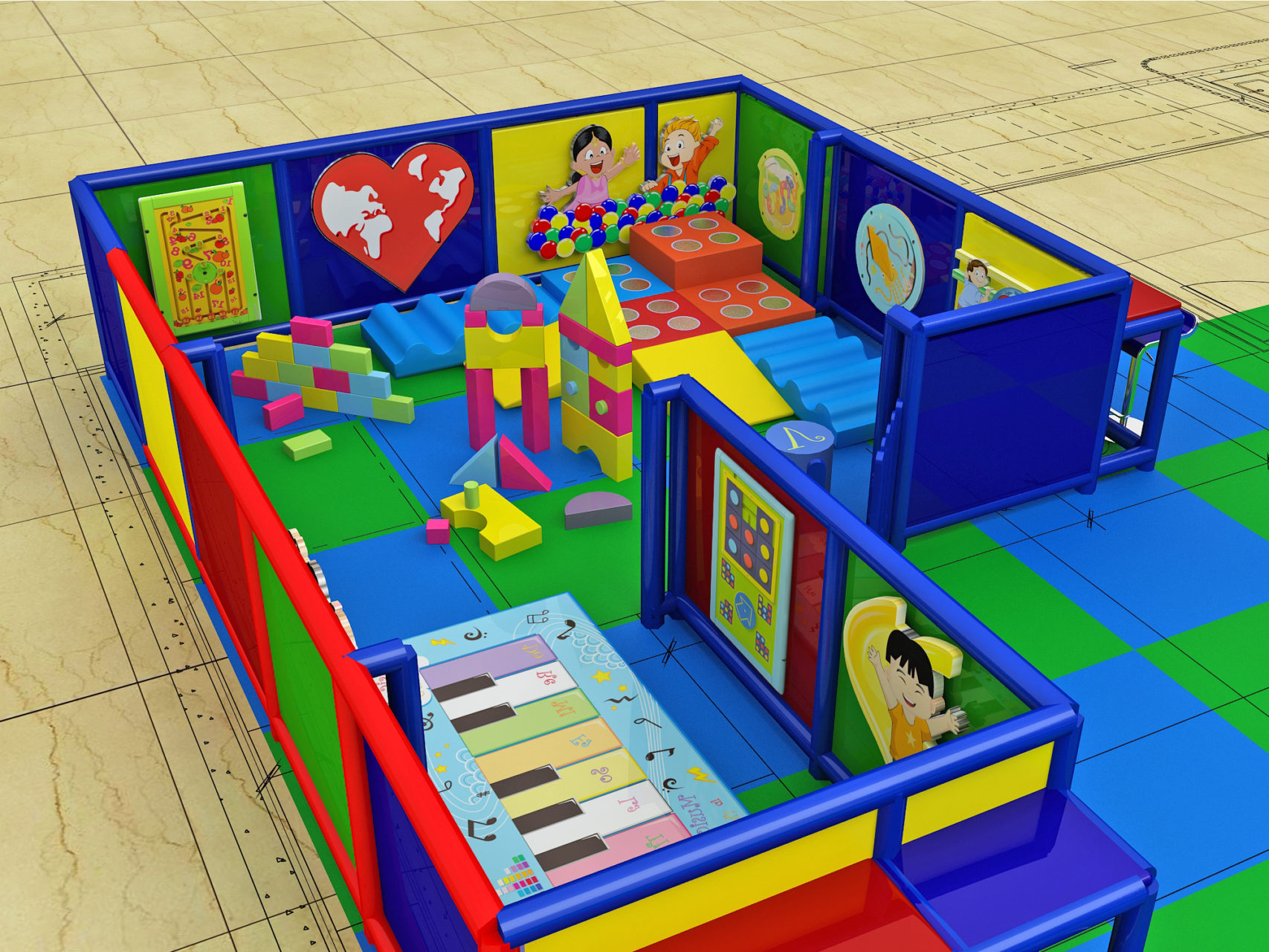 3 Level Generic All Age Indoor Playground - Image 13