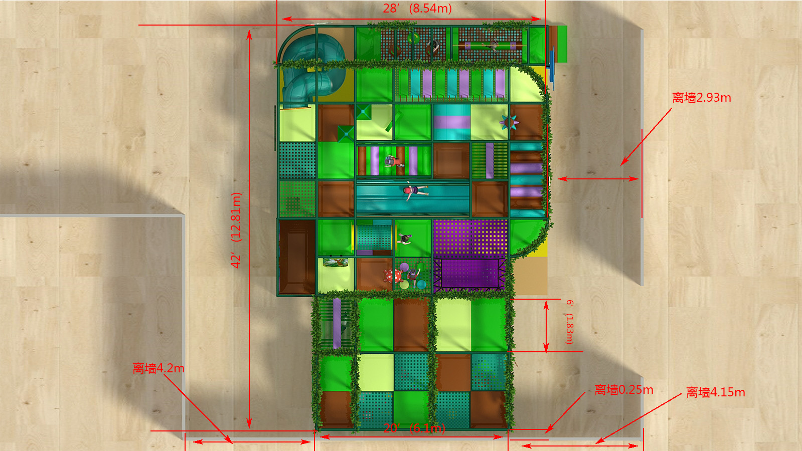 2 Level Custom Brand Jungle Playscape - Image 2