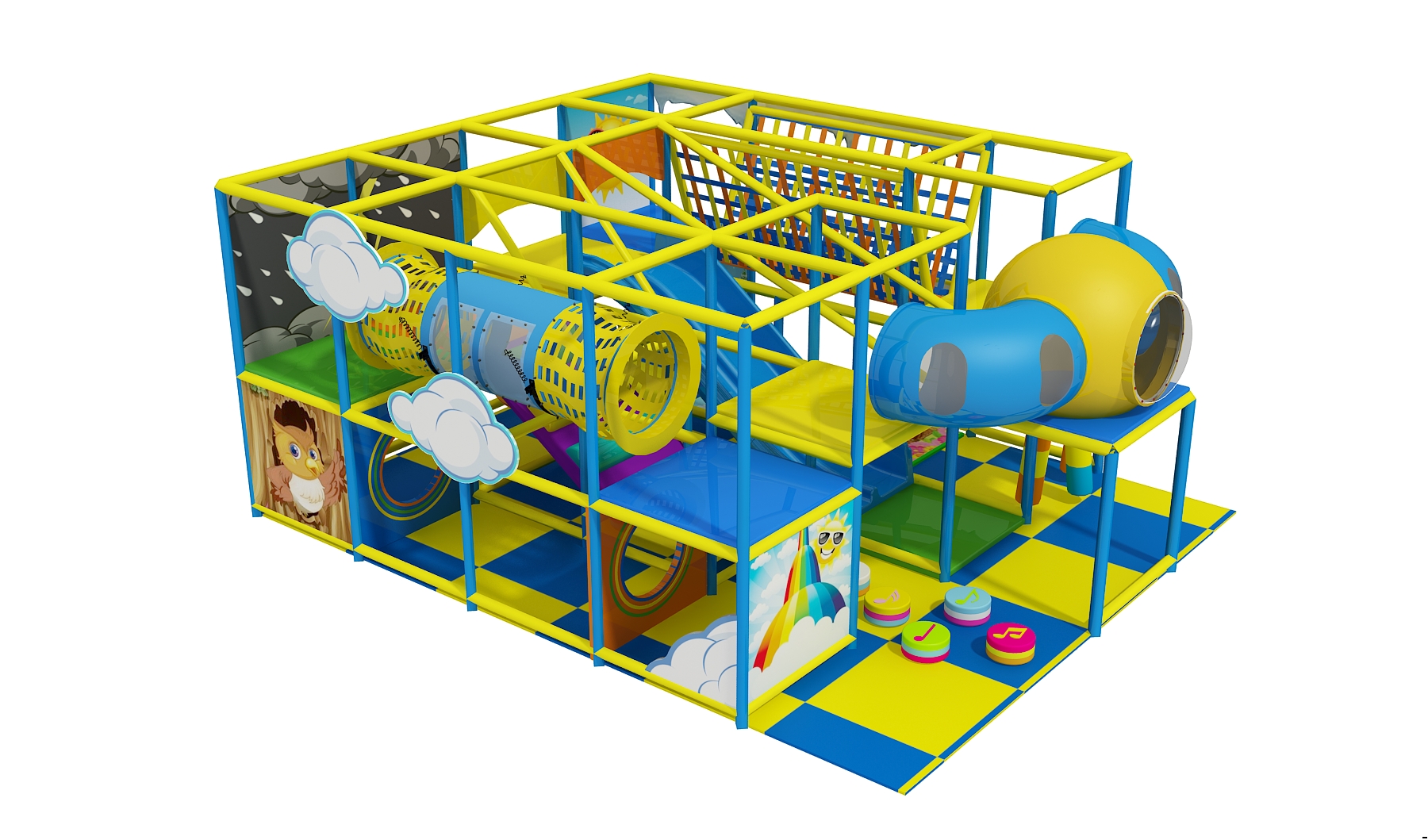 2 Level Custom Weather Themed Indoor Playground - Image 3