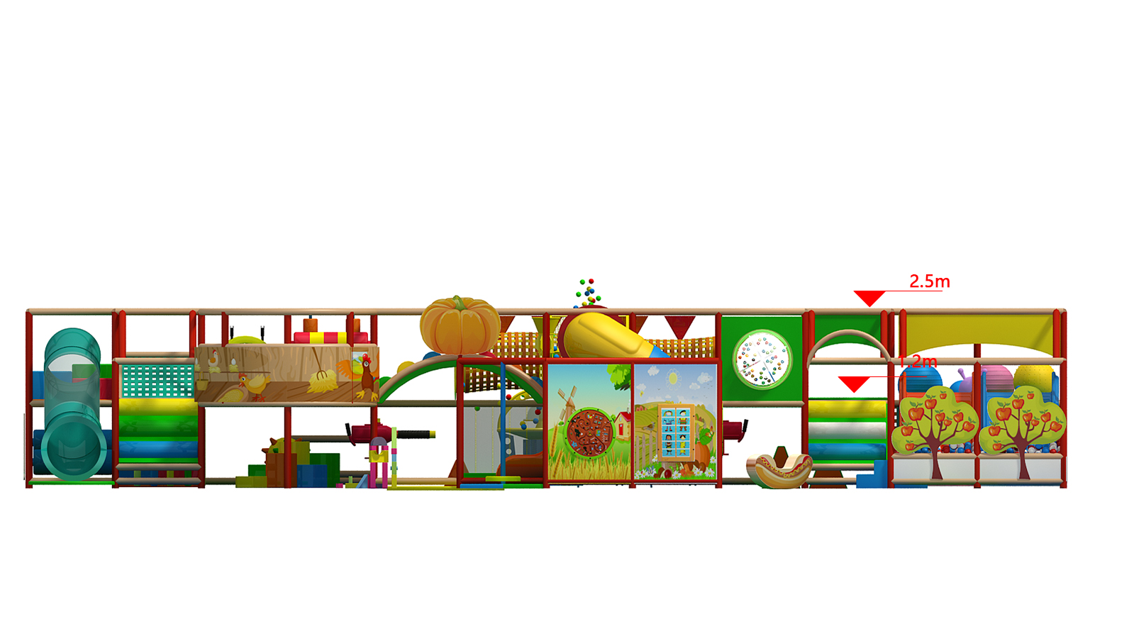 Farm Themed Custom Indoor Playground Structure - Image 8