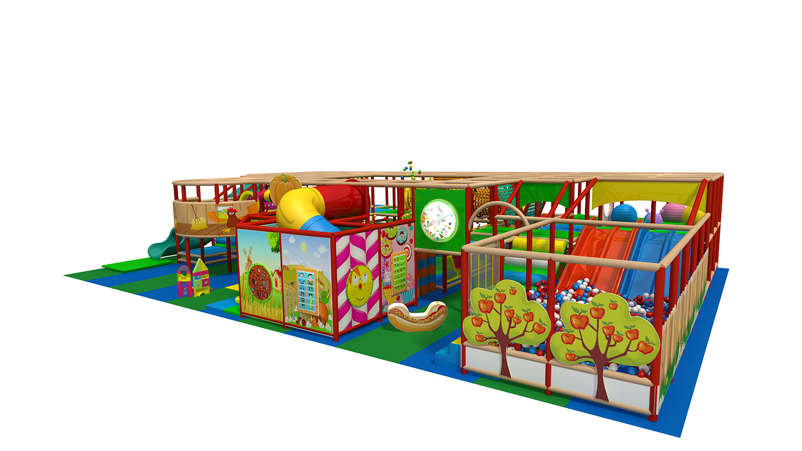 Farm Themed Custom Indoor Playground Structure - Image 2