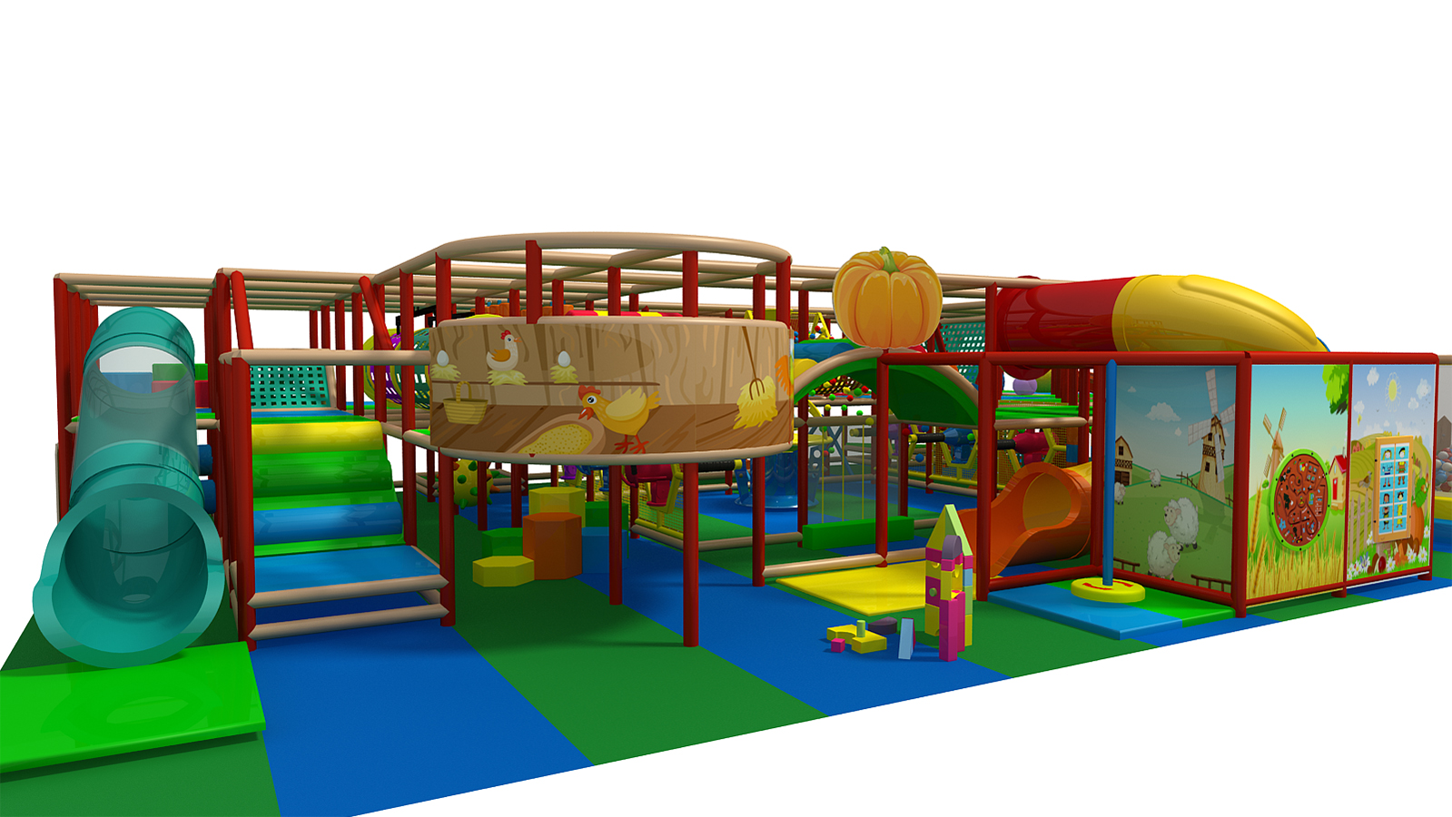 Farm Themed Custom Indoor Playground Structure - Image 5