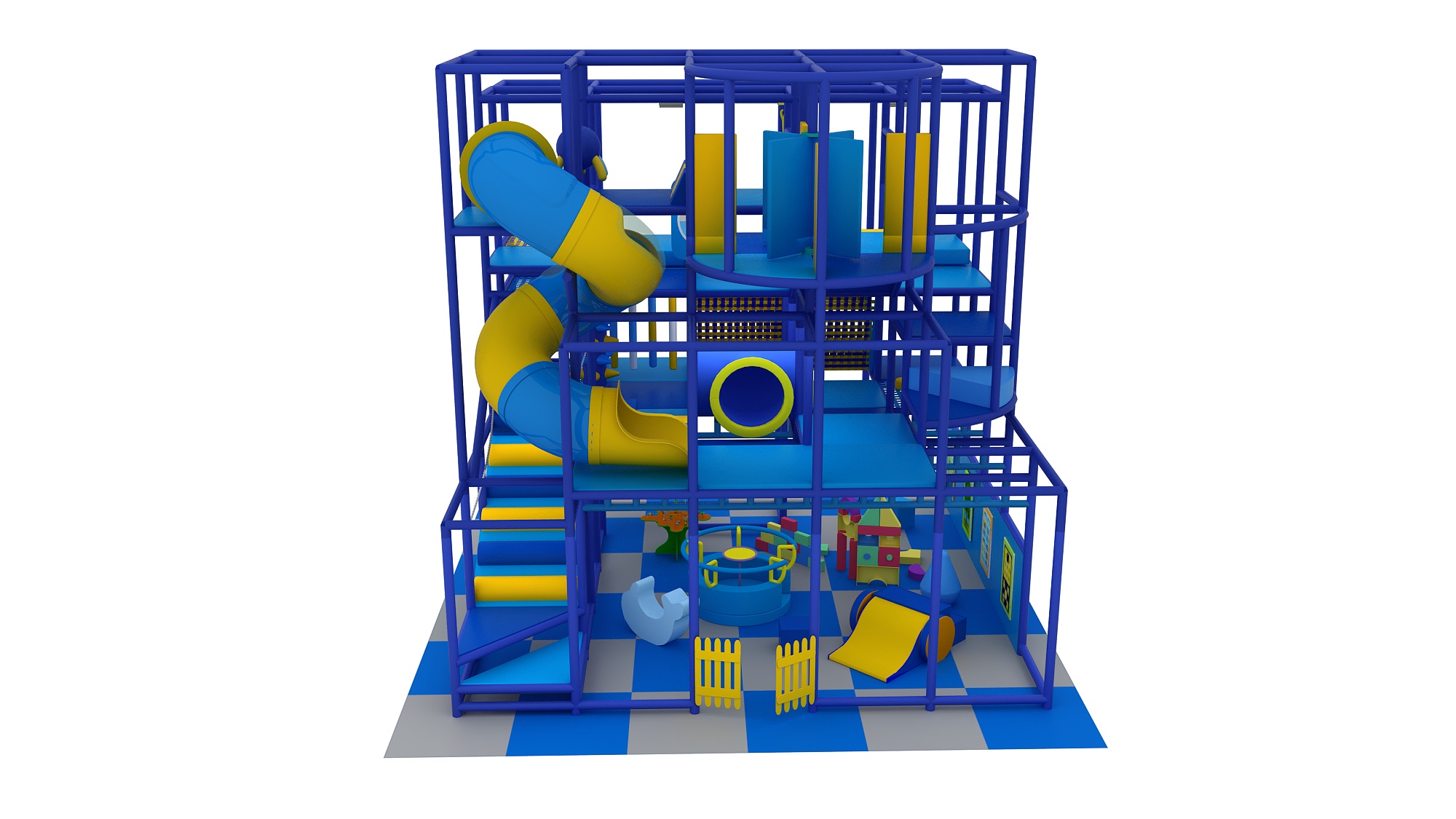 4 Level Blue Nova Tower Playground
