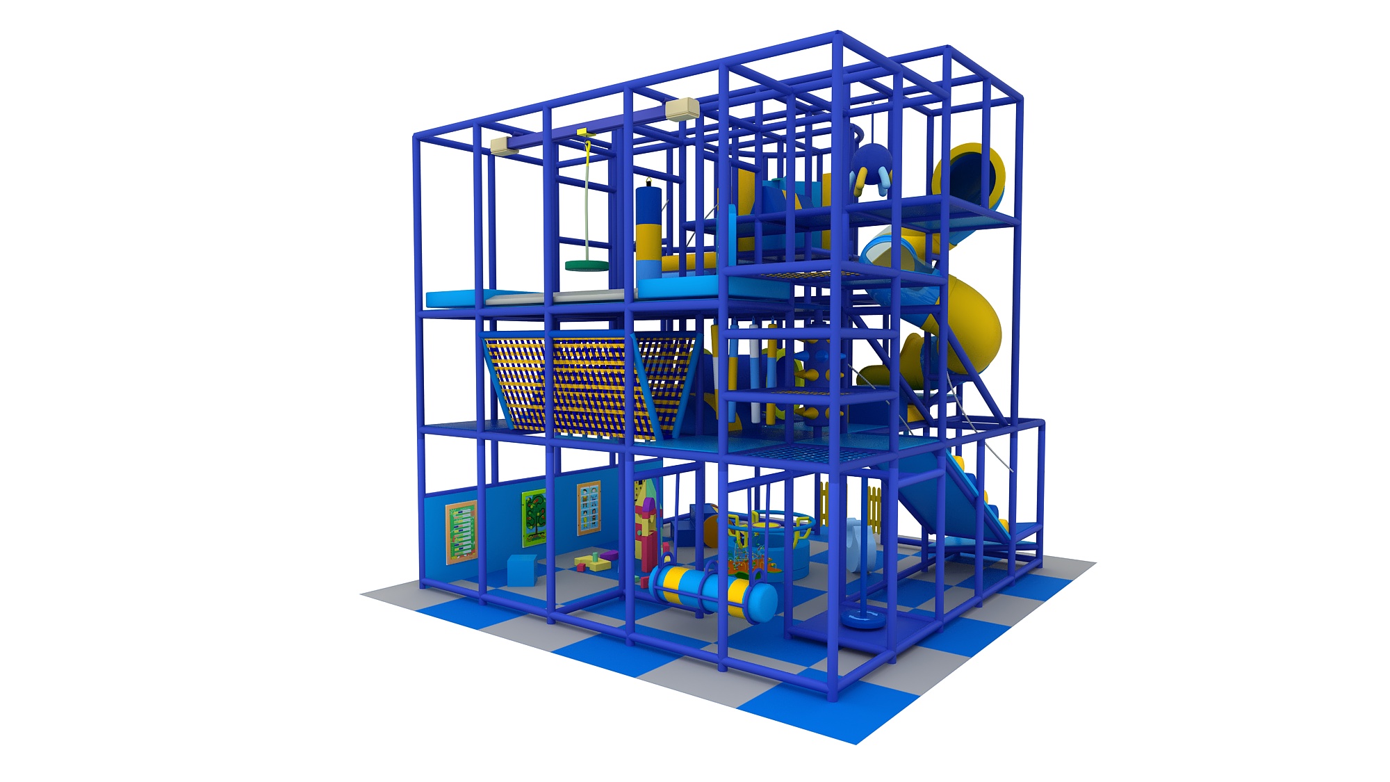 4 Level Blue Nova Tower Playground - Image 8