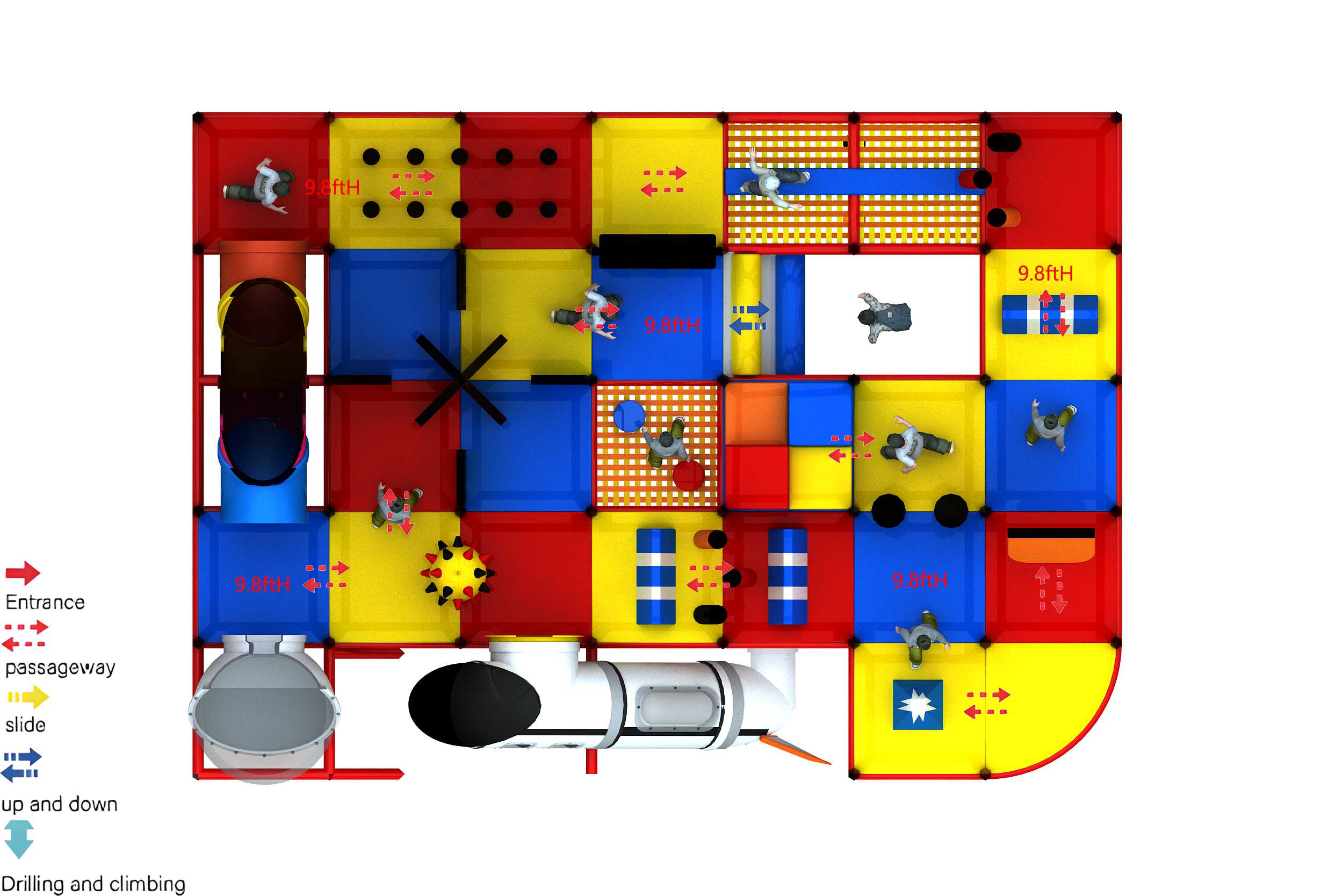 3 Level Cosmic Adventure Playground - Image 9