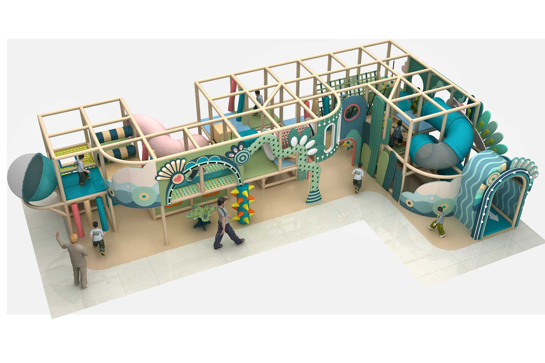2 Level Modern Wonderland Playground