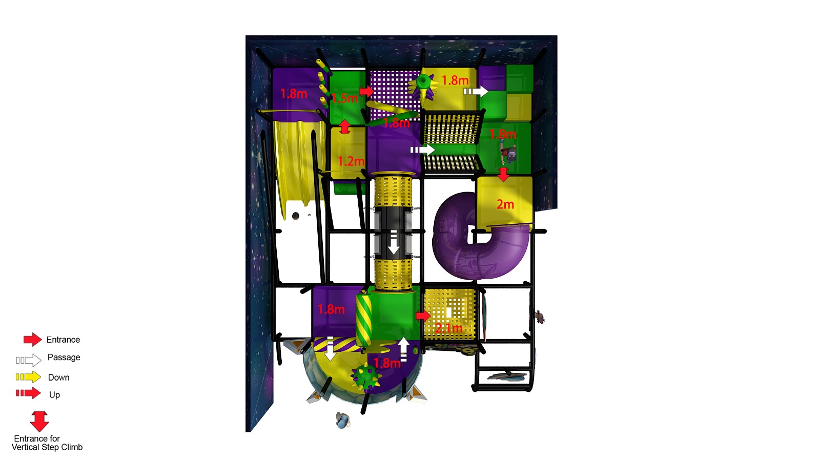 Space Themed Small Indoor Playground Equipment - Image 10