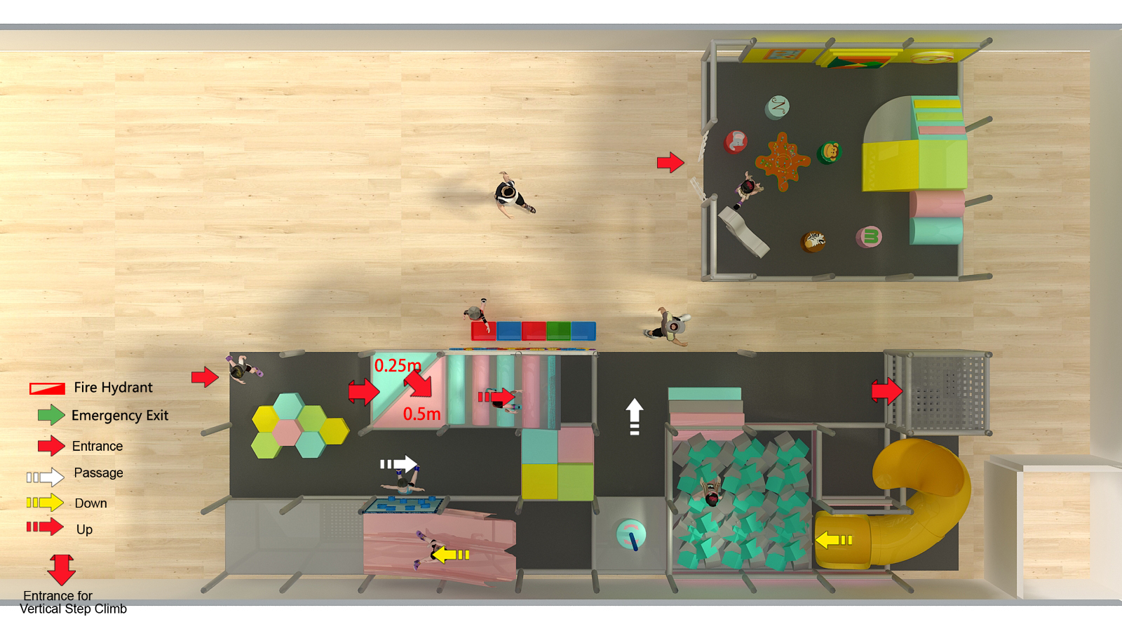 Cute Pastel Indoor Playground Jungle Gym - Image 9