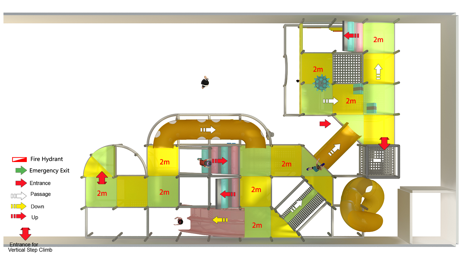Cute Pastel Indoor Playground Jungle Gym - Image 8