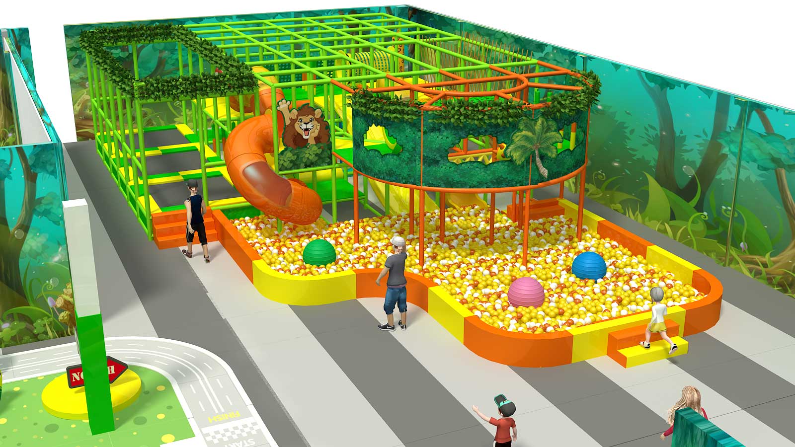 2 Level Forest Themed Playscape - Image 9