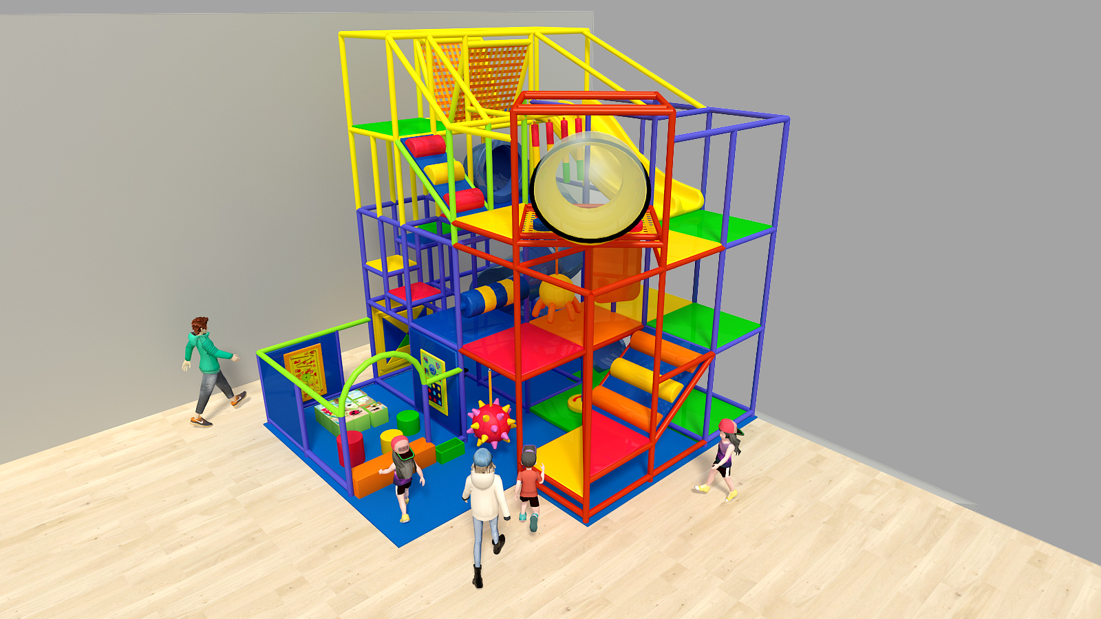 4 Level Prime Color Indoor Playground