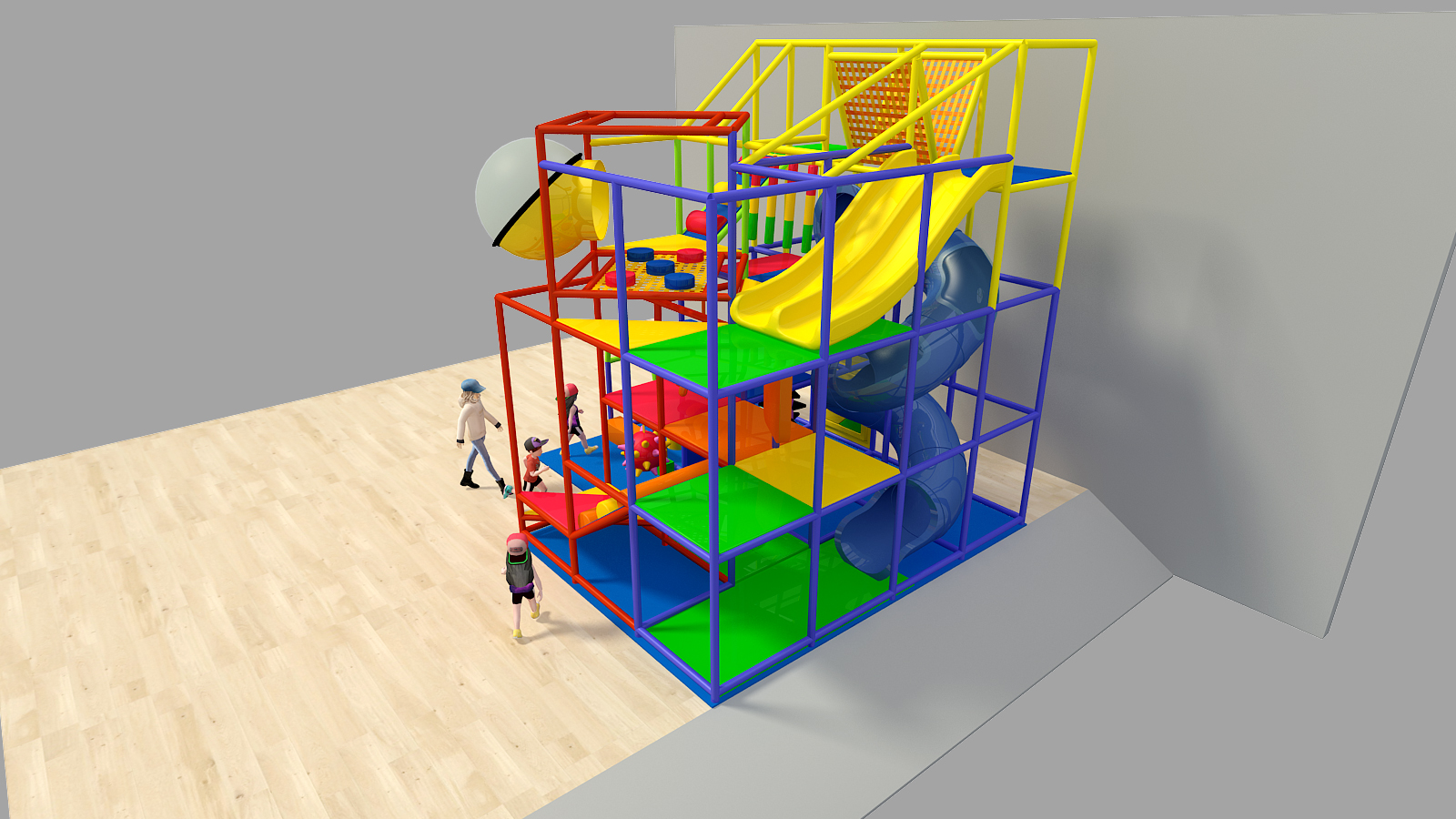 4 Level Prime Color Indoor Playground - Image 5