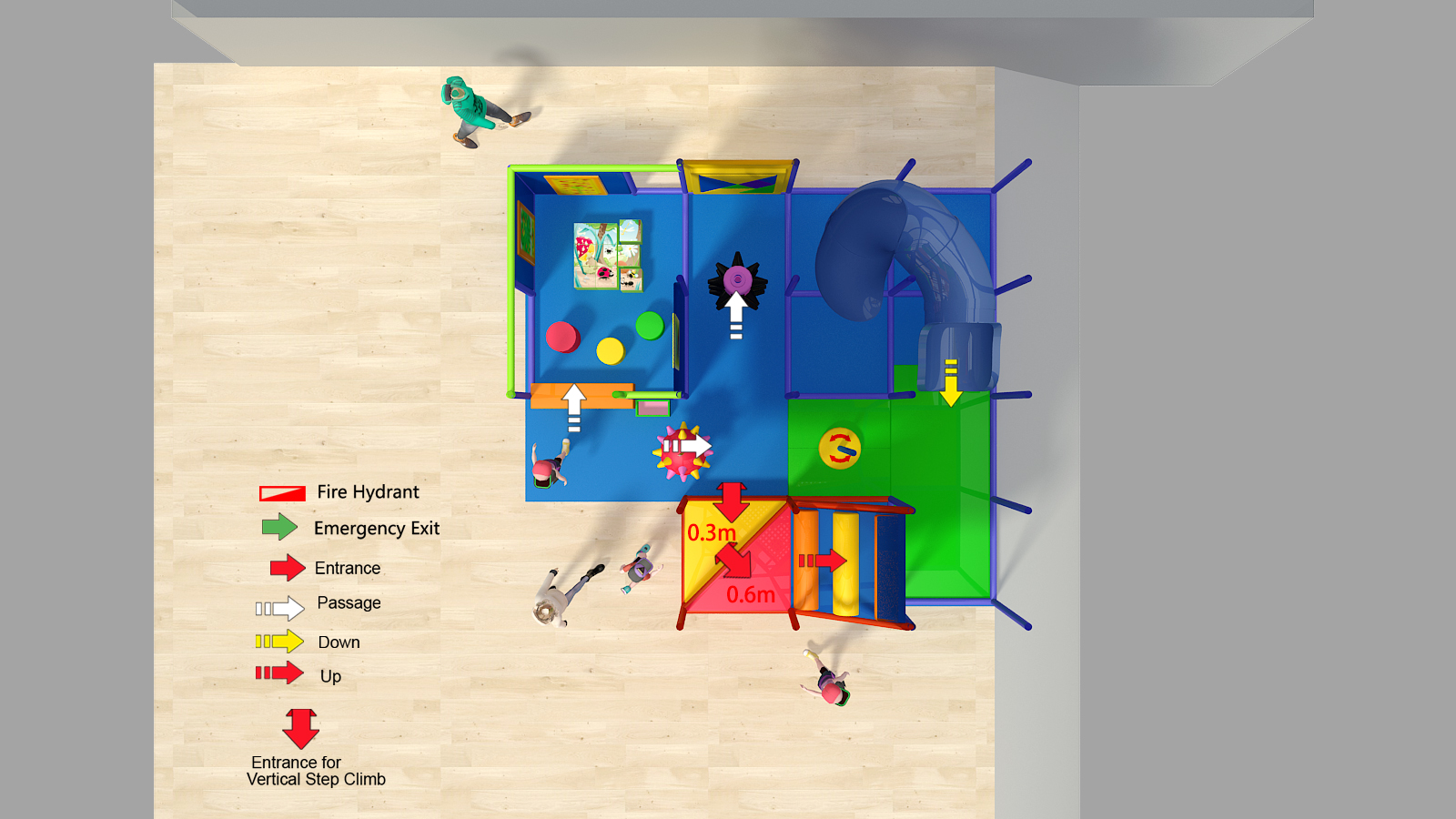 4 Level Prime Color Indoor Playground - Image 2