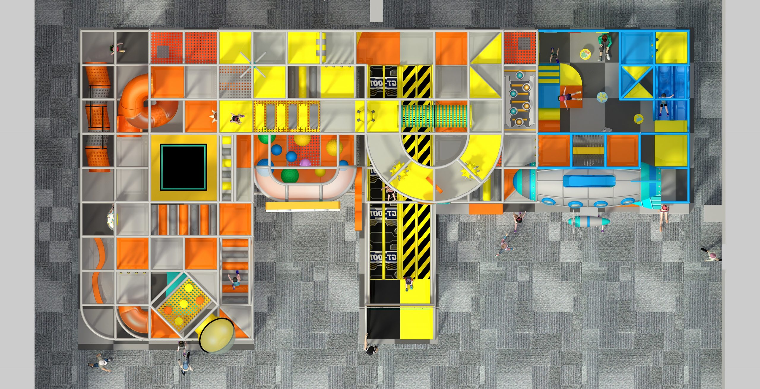3 Level Robot Planet Custom Indoor Playground - Image 11