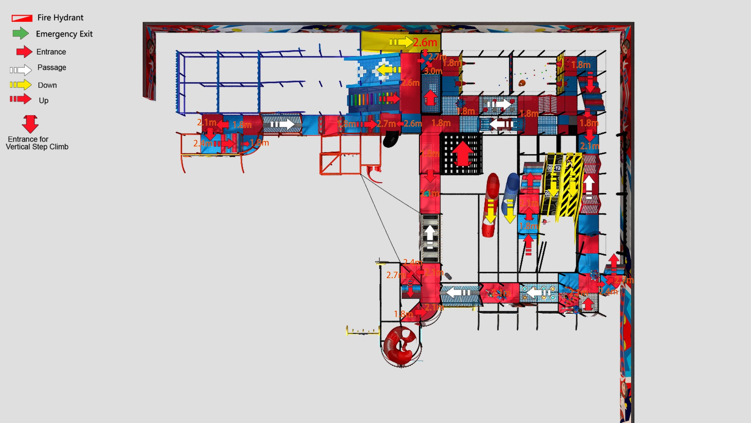 Enormous 4 Level Race Themed Playscape - Image 11
