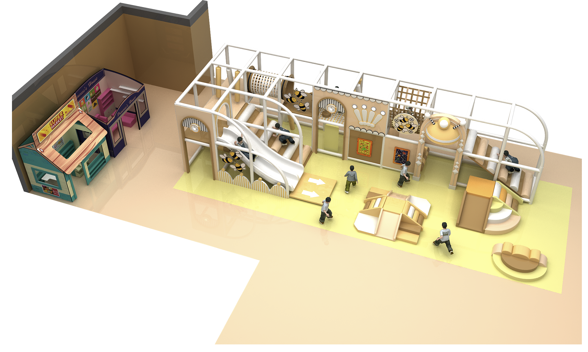 2 Level Honeycomb Kingdom Playground