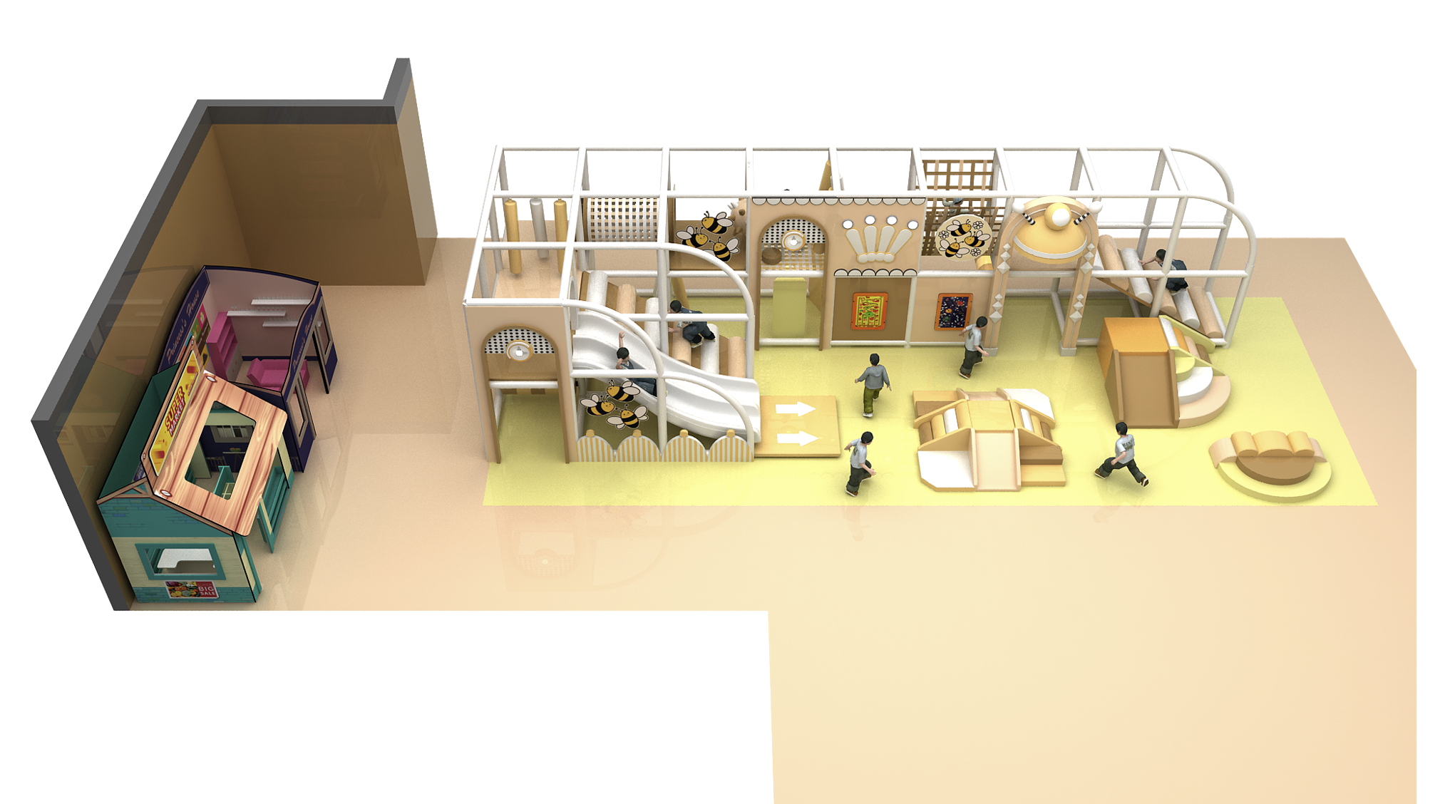 2 Level Honeycomb Kingdom Playground - Image 9