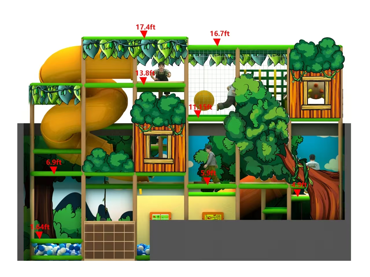TreeTop Trek Adventure – 3-Level Indoor Playground - Image 7